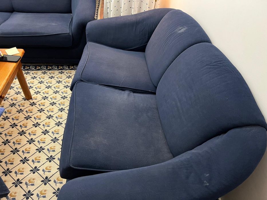 Vendo sofas azuis