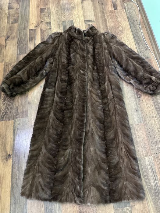 Шуба норка авторська довга