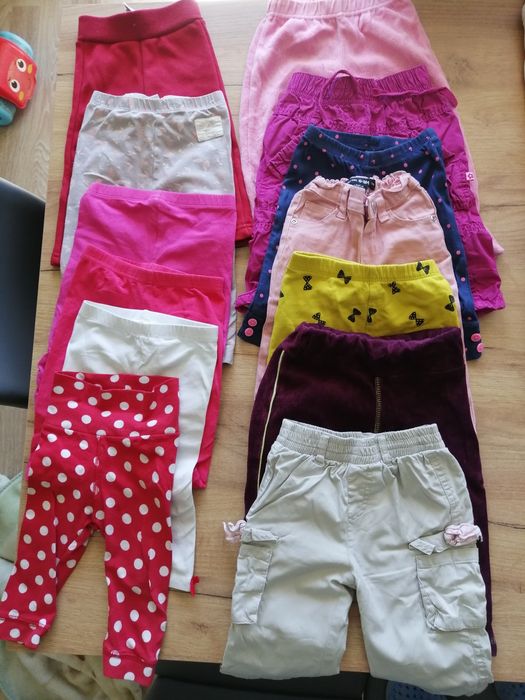 Paka ubrań dla dziewczynki 74-80