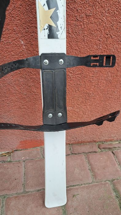 Narty dziecięce na rzepy białe