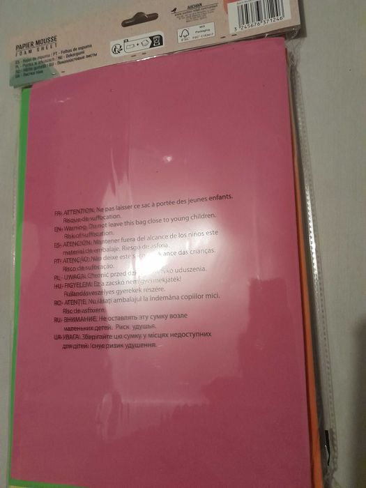10 folhas papel EVA