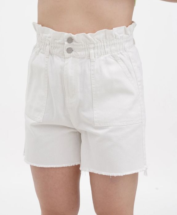 Белые котоновые шорты р.L