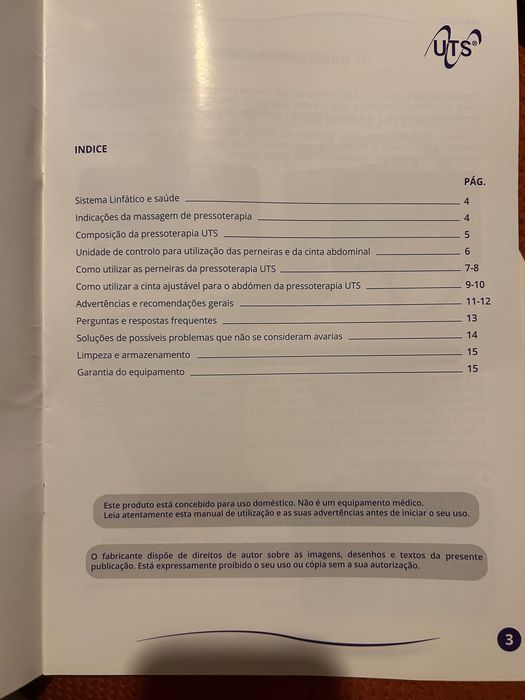 Aparelho de pressoterapia novo