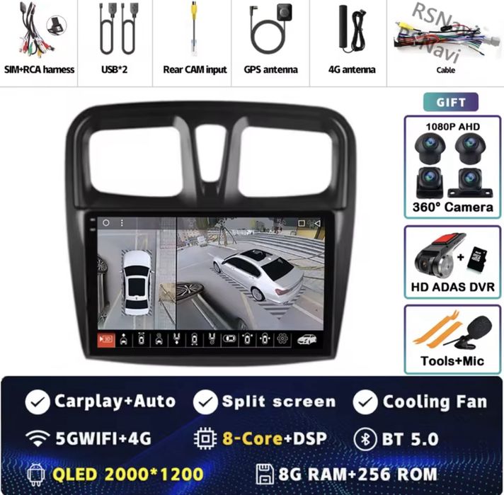 Топова Мультимедіа Android Renailt Logan Sandero 2012-2022