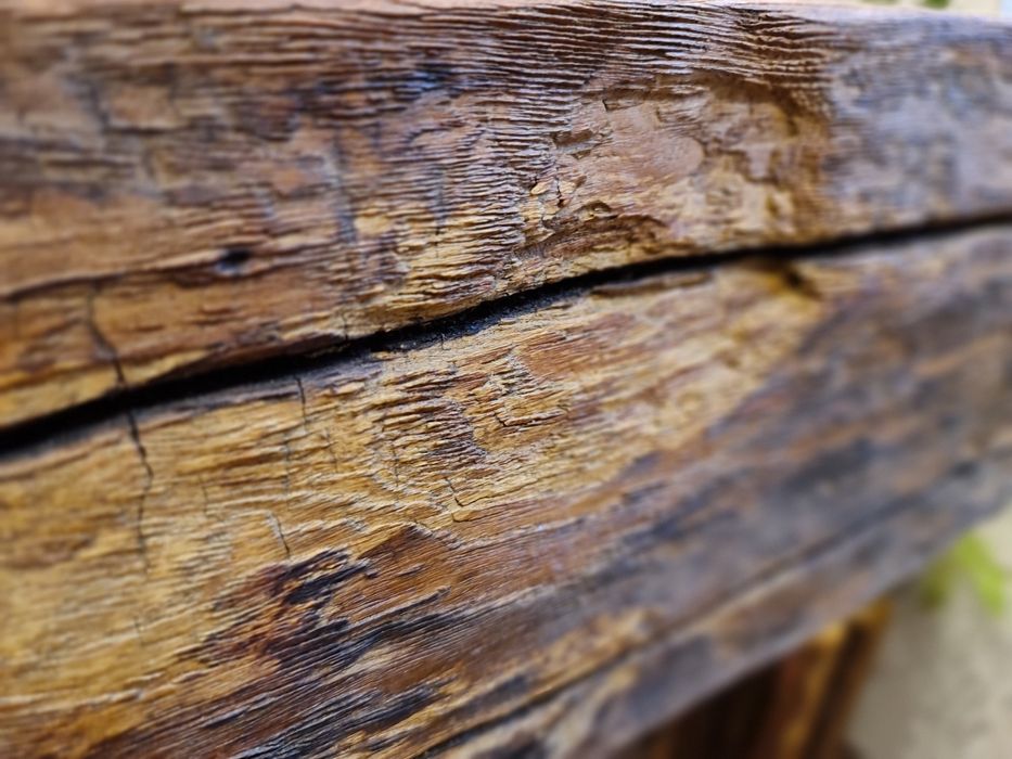 Blat drewniany umywalka drewniana nablatowa nowoczesna z monolitu dębu