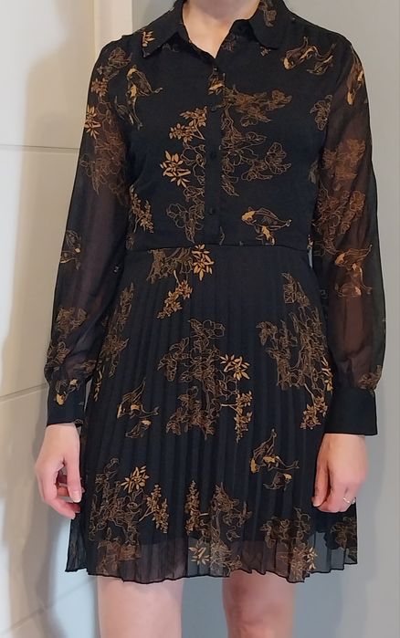 Sukienka SHEIN roz S plisowana