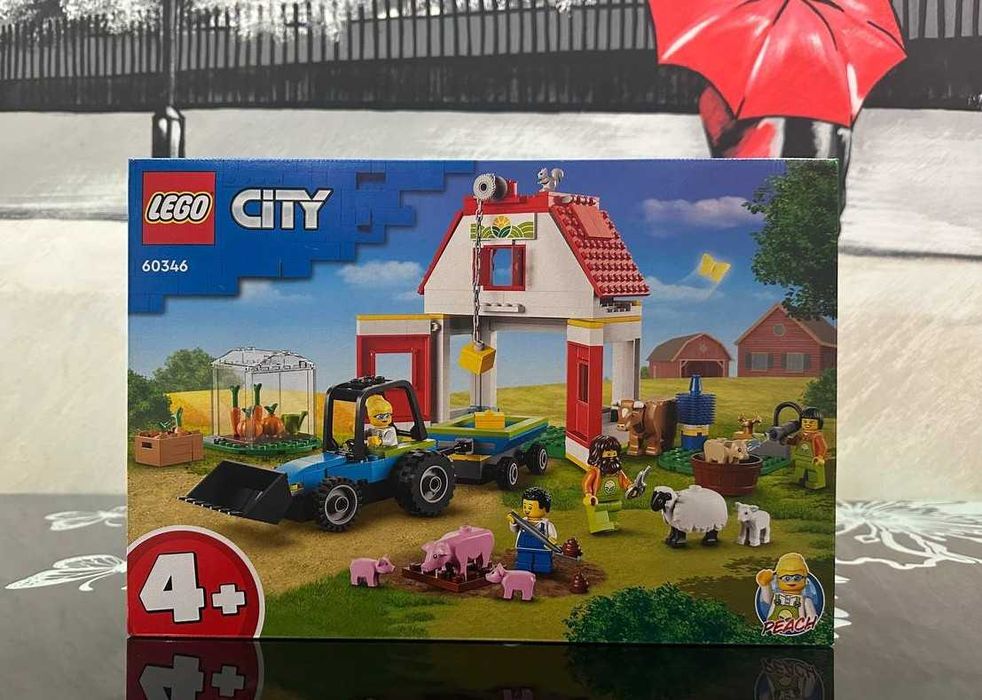 Конструктор LEGO City 60346 Тварини на фермі та у хліві
