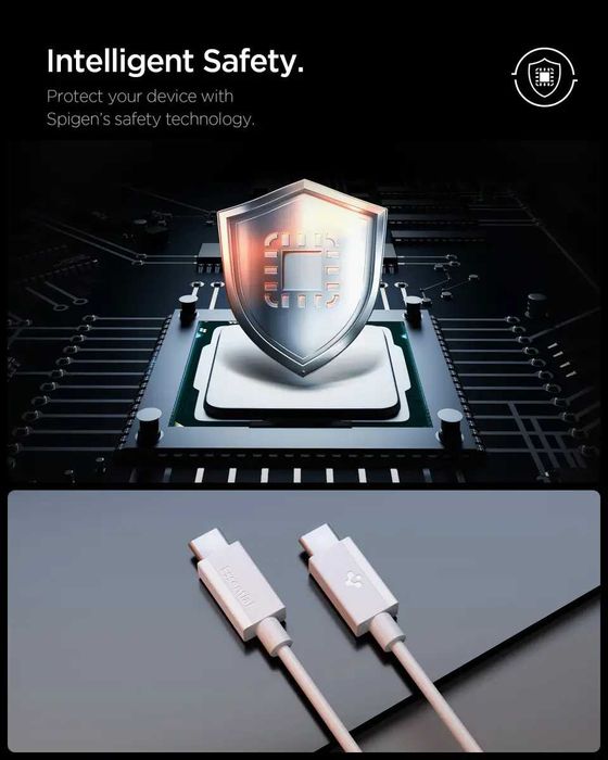 Дата-кабель Spigen Essential EB6010CC USB-C to USB-C 60W (480M) 1м