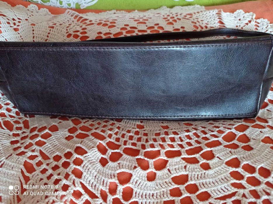 Torebka ciemnobrązowa, "jamnik"