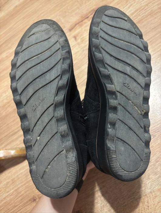 Buty botki zamszowe Clarks 37 23,5cm