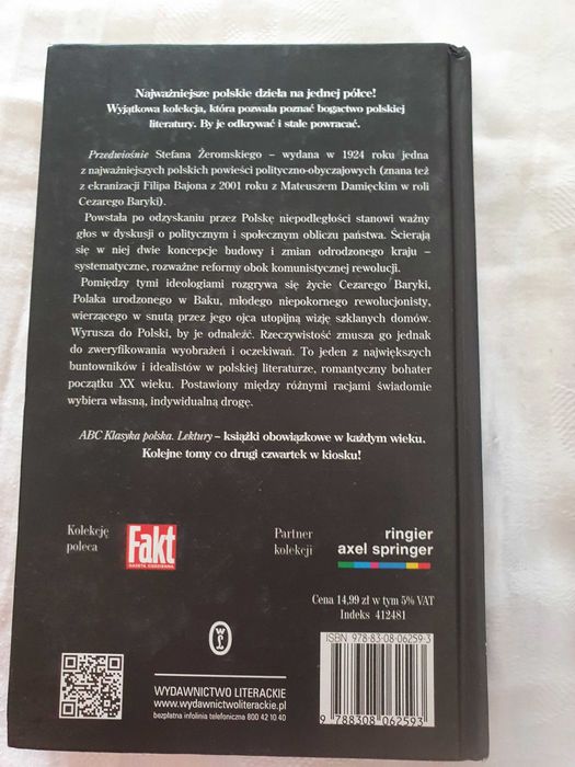 Książka "Przedwiośnie " Stefan Żeromski