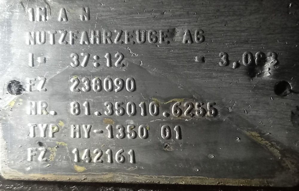 Редуктор МАН MAN TGA HY1350  37:12