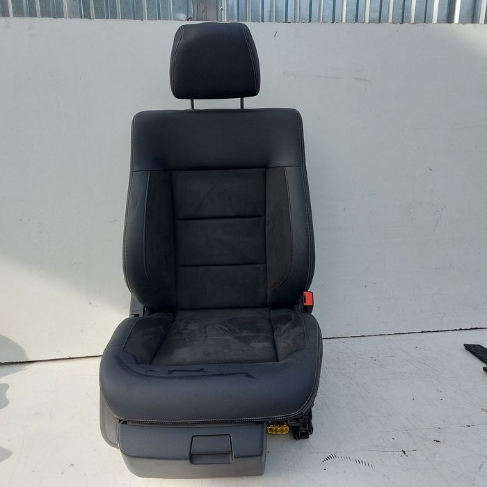 FOTEL PASAZERA KOMPLETNY PODUSZKI MODUL MERCEDES E W212 LIFT ORYGINAL DEMONTAZ SKORA ALCANTARA
