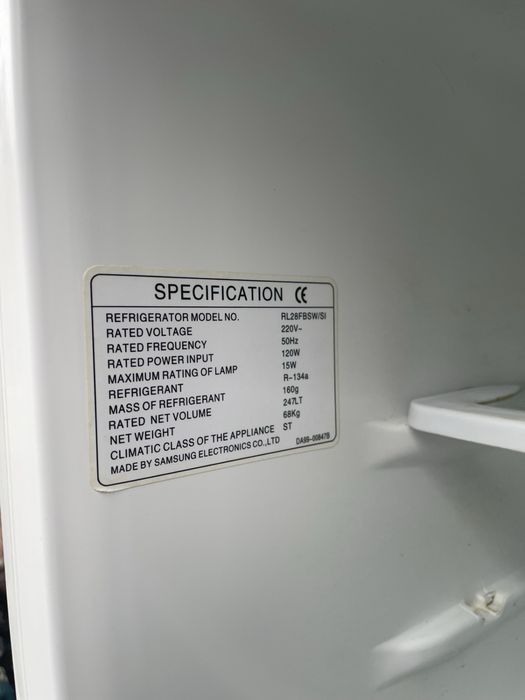 Холодильник Samsung + морозилка морозильна камера