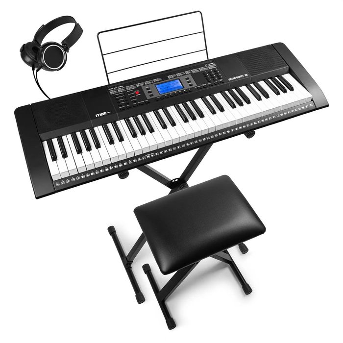 Keyboard Pianino Elektroniczne Keybord do gry + Stojak + Siedzisko