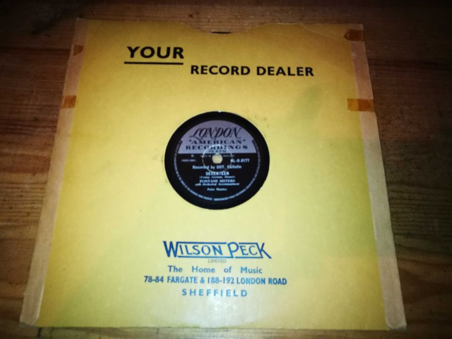 FONTANE SISTERS (78RPM) Seventeen/If I Stay With You (Ed ING-1955-10'