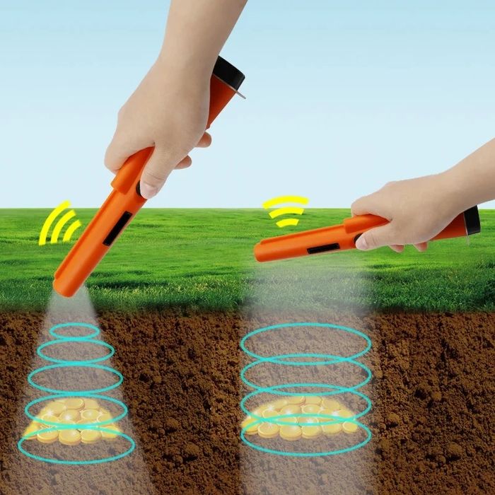 Ponteiro detetor de metais novo detetorismo caça tesouro pinpointer