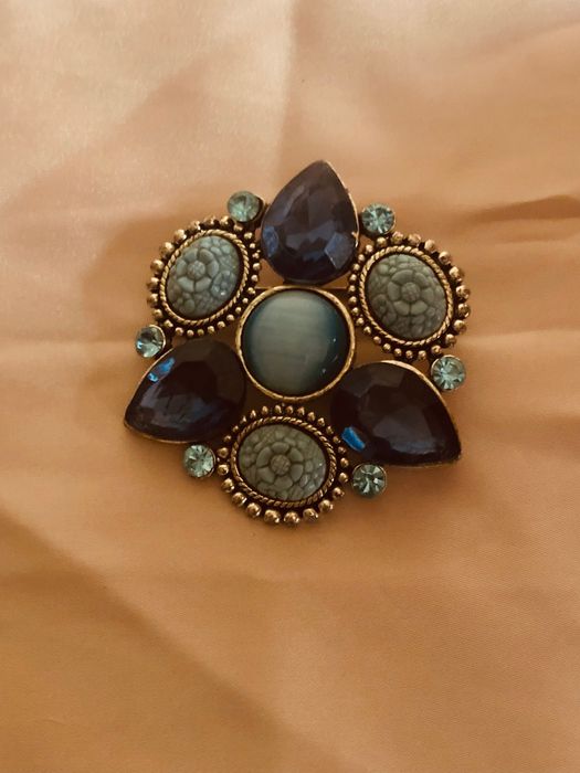 Alfinete de espetar vontade em tons de azul