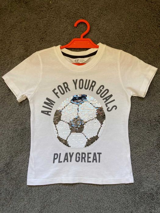 Spodnie chłopięce Cool Club + koszulka H&M– r.110