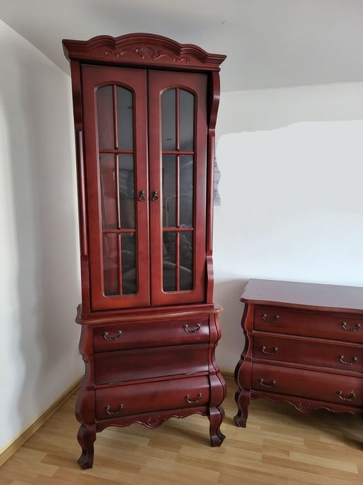 Stylowe meble stylizowane meble wiśnia witryna komody