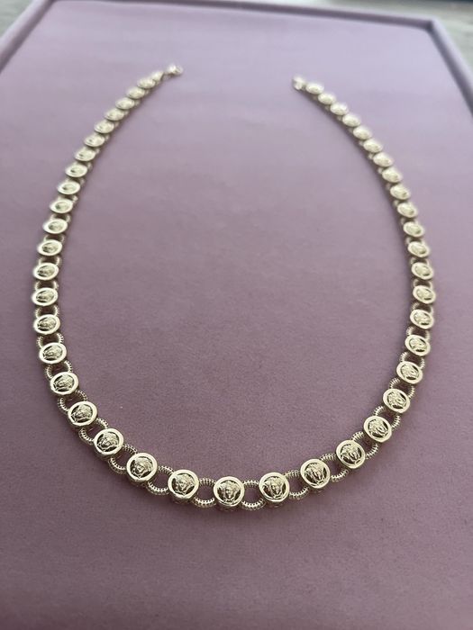 złoty łańcuszek naszyjnik versace piękny złoto 14k 585