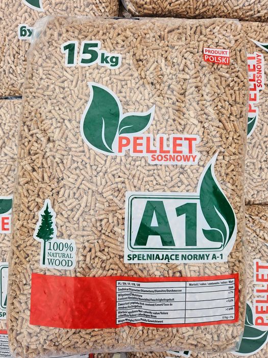 Pellet sosnowy, DOSTĘPNY,  6mm, klasa A1