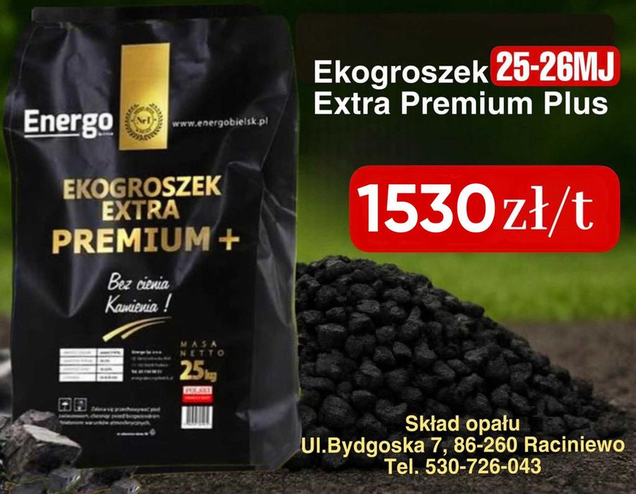 Groszek  Plus EXTRA Premium PLUS 25-26 MJ/kg w cenie 1530 zł/t.