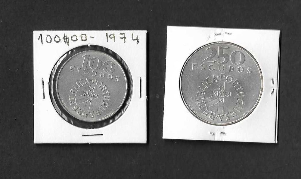Coleção de moedas . Portugal 1977