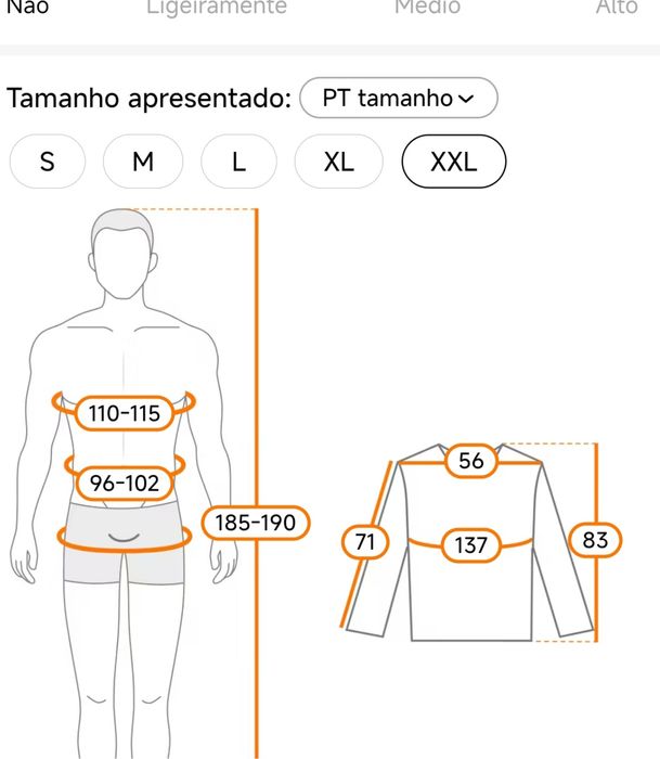 Casaco Parka de inverno quente grossa  3xl 
Não é camisa!!
Novo a estr