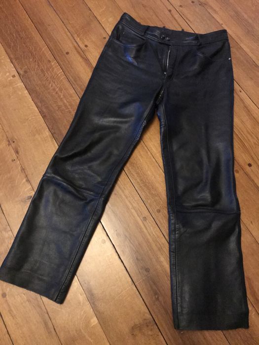 Кожані натуральні штани