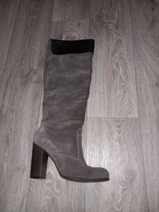 Чоботи демісезонні замшеві