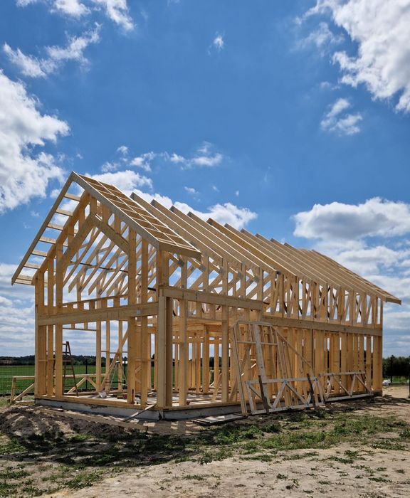 Dom konstrukcja drewniana szkieletowa