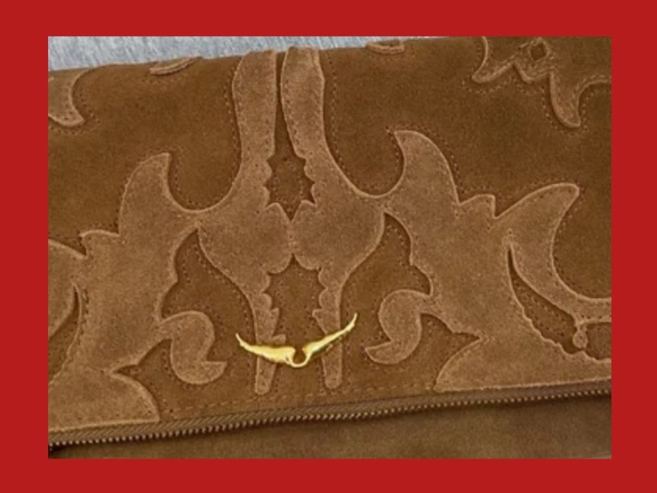 ZADIG & VOLTAIRE коричневая замшевая сумка через плечо