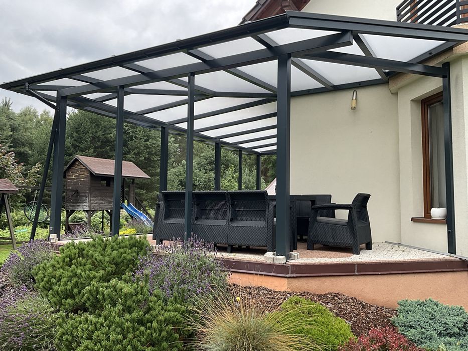 Zadaszenie tarasu, ogród zimowy. SOLIDNE !  Nie aluminium.