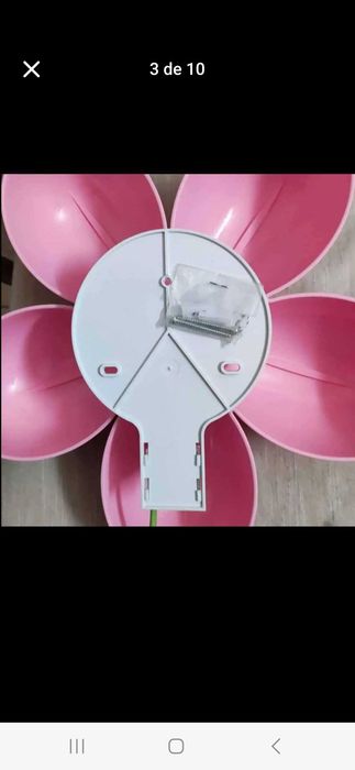 Candeeiro Flor para quarto de menina