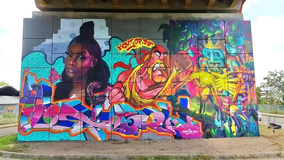 Graffiti Mural Malowanie Artystyczne UV 3D