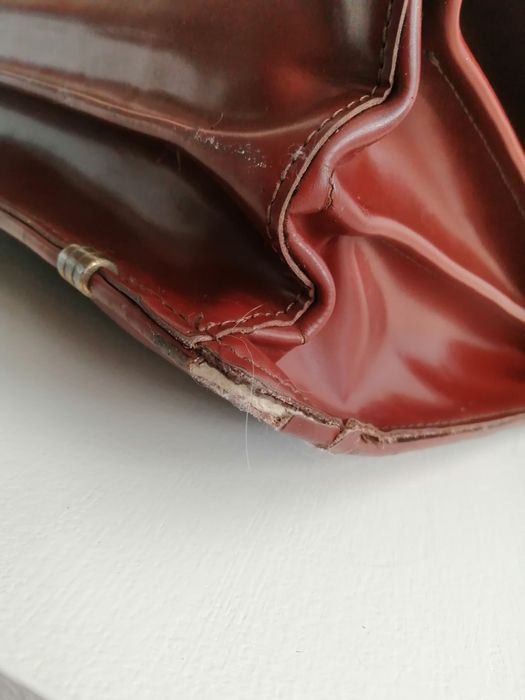 Skórzana torba - aktówka - na klucz - A. Bobkowski