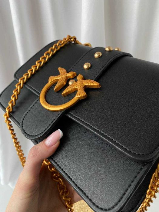 Жіноча сумка Pinko Classic Black/Gold
