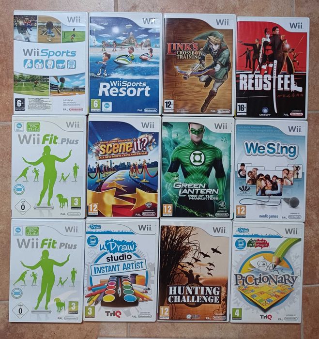 Lote de jogos Wii