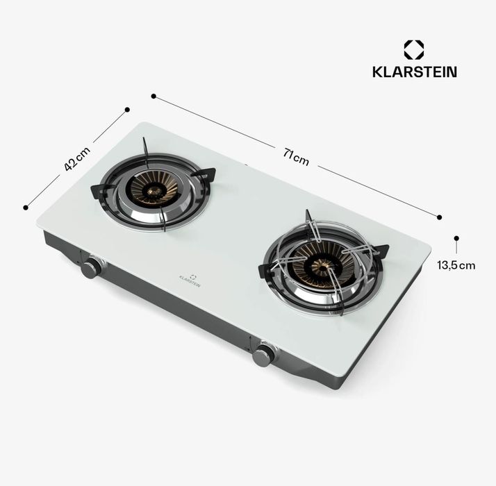 Настільна газова плита Klarstein Barzona 2