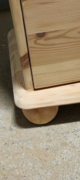 Duża stylowa komoda lite grube drewno sosnowe