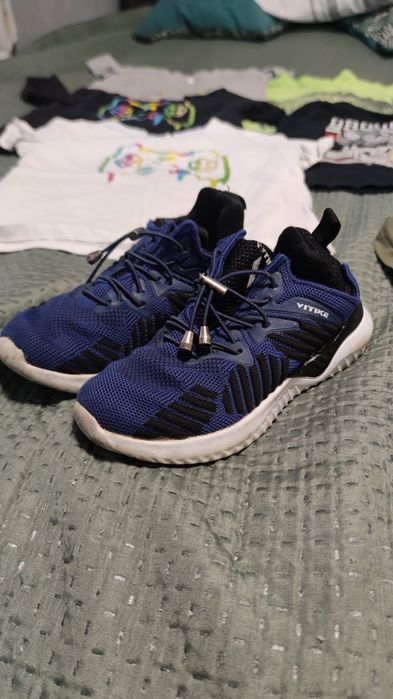12szt ubrań dla chłopca + 2 pary butów adidasów