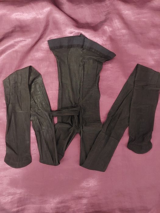 Rajstopy męskie otwarte połysk cz