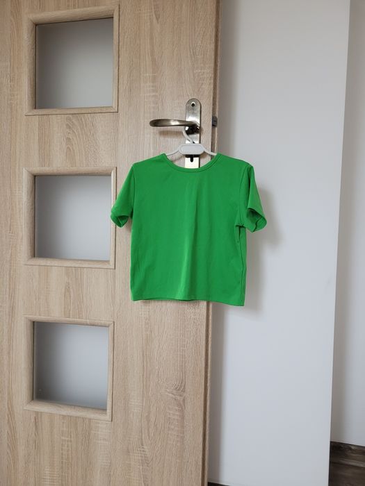 Crop koszulka zielona S