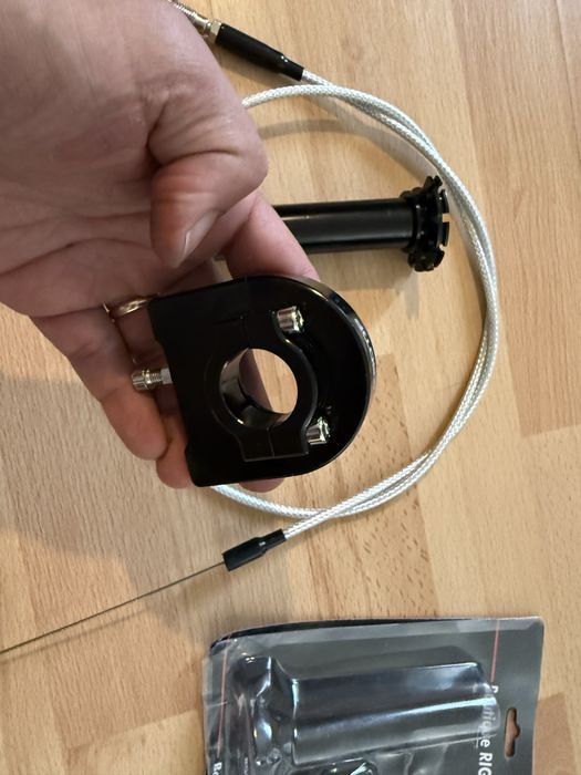 Acelerador rapido regulavel em aluminio cnc