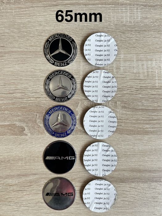 Conjunto 4 Centros Jantes Mercedes Benz 56mm 60mm 65mm 68mm 75mm