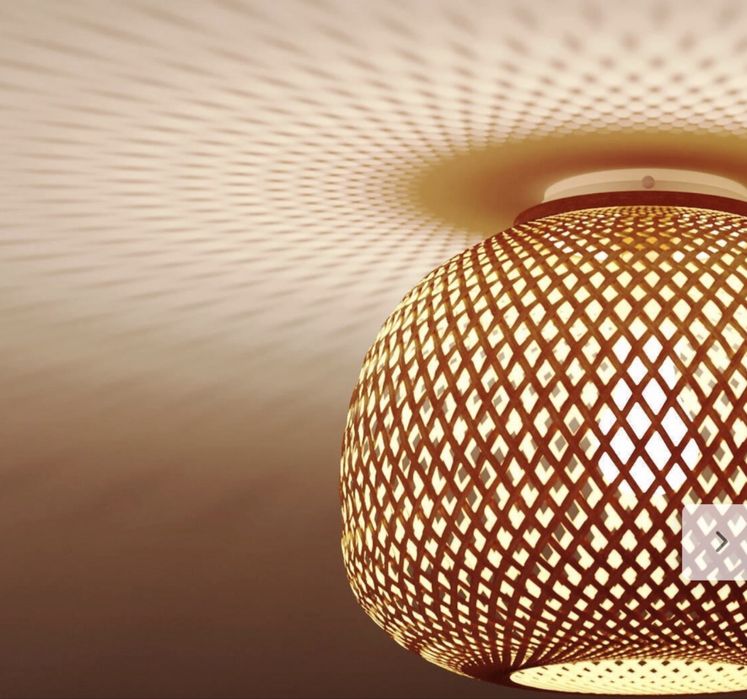 Lampa sufitowa bambusowa