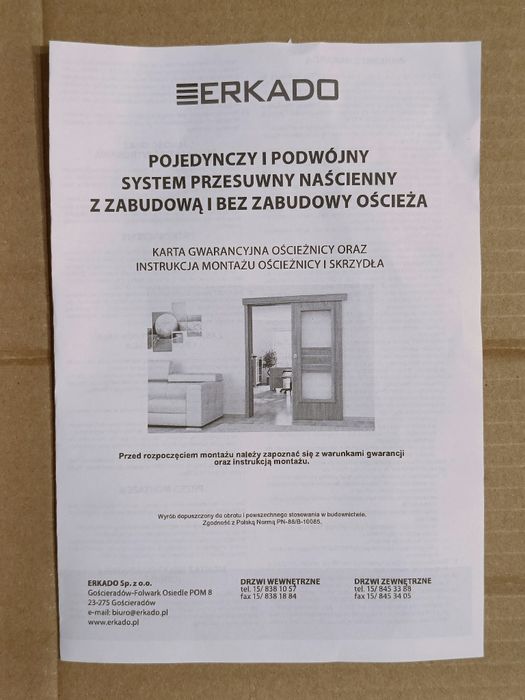 Nowe drzwi przesuwne z systemem przesuwnym naściennym solidne, nowocze