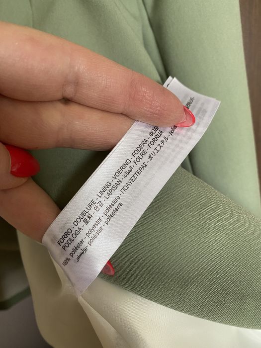 ZARA Marynarka zielona basic nowa rozmiar 42