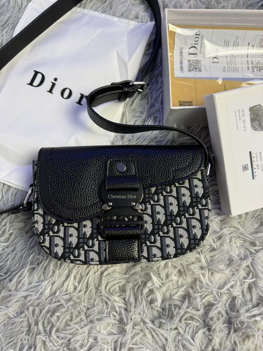 Сумка Dior Monogram біла, стильна сумка Dior, чоловіча сумка Діор